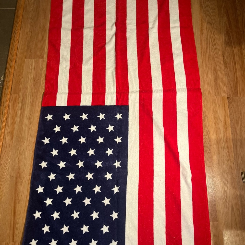 American flag towel
